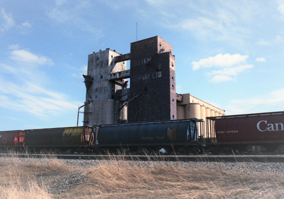 elevator with railroad in front
