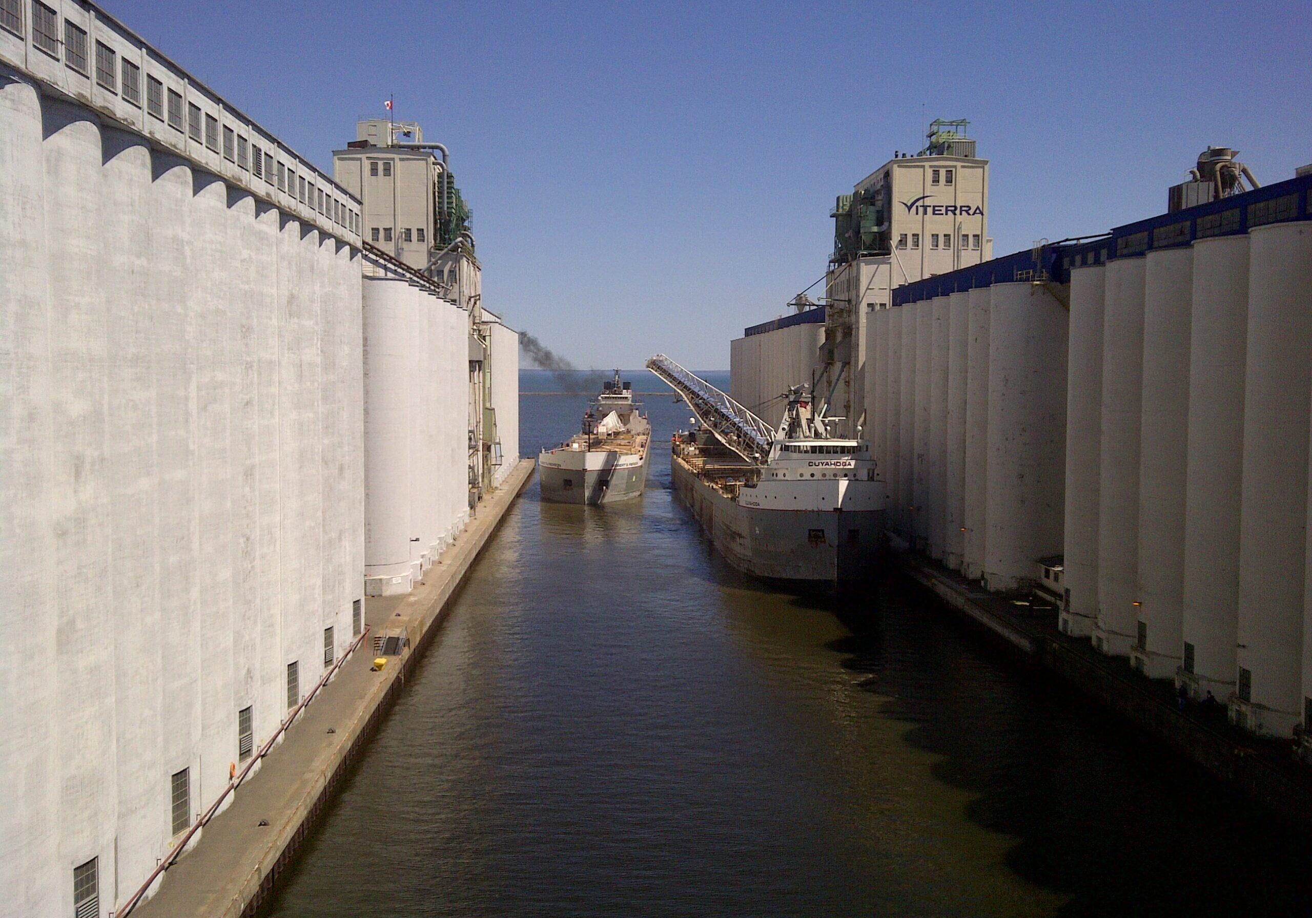Canada Malting and Viterr B two vessels in slip (3)