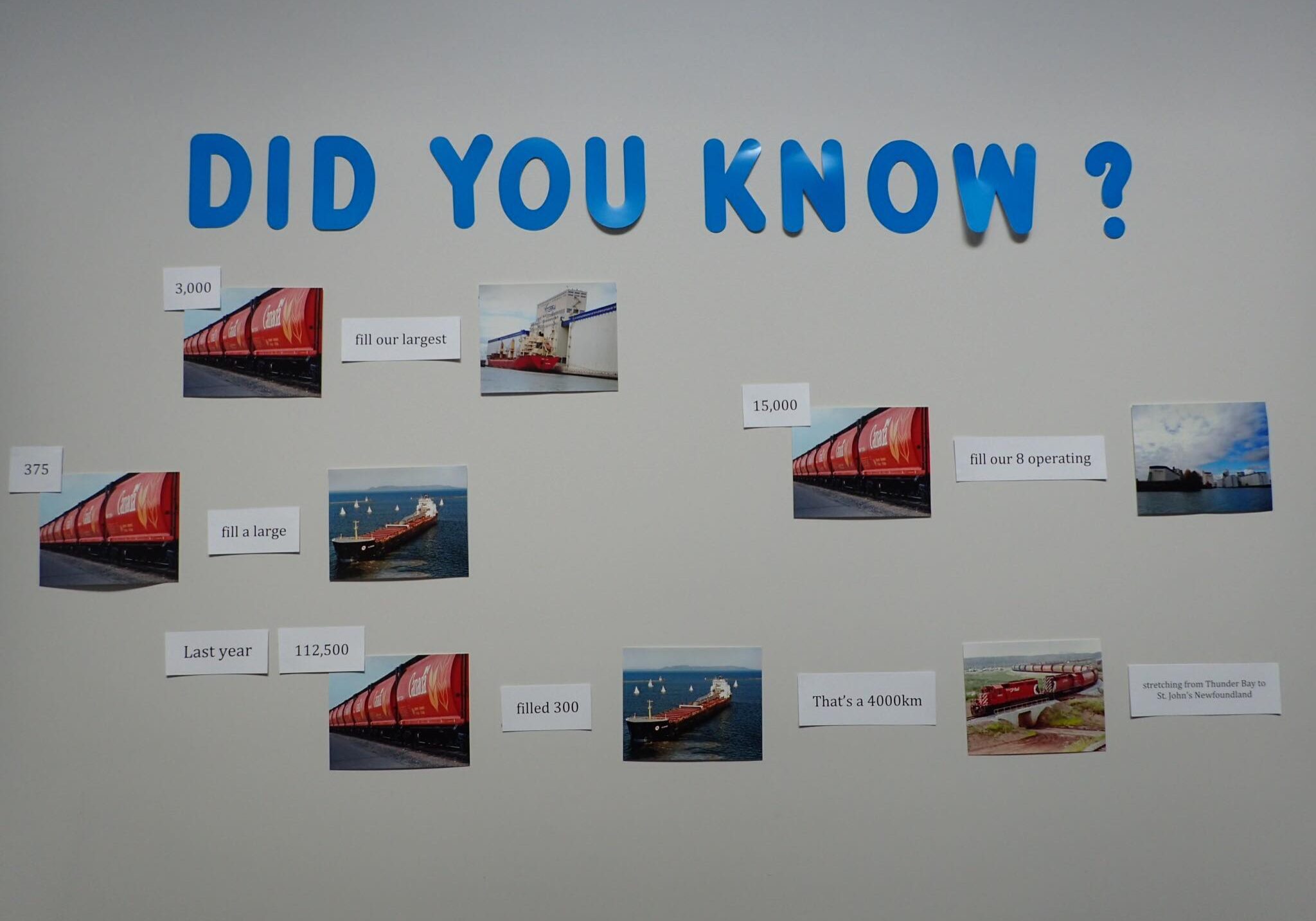 Did You Know wall display