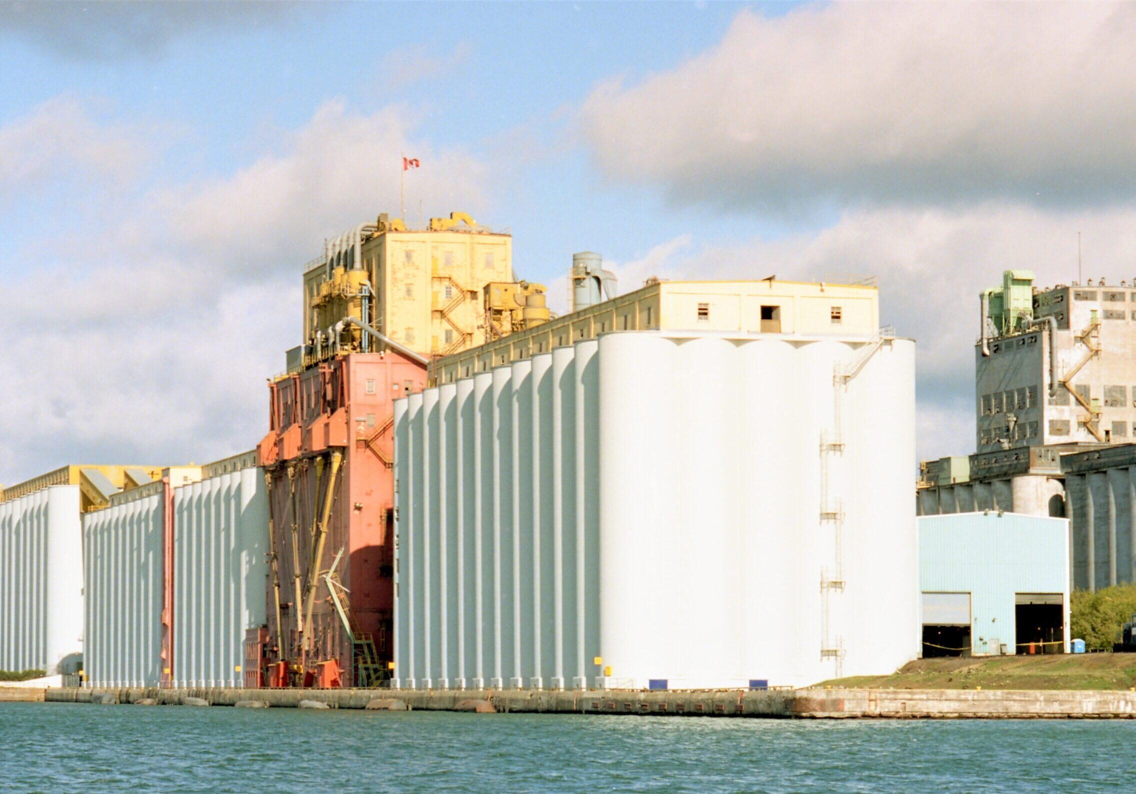 elevator with image taken from lake