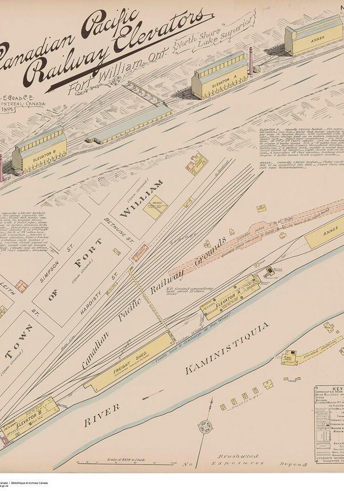 Goad Insurance Map CPR Elevators Kam 1891