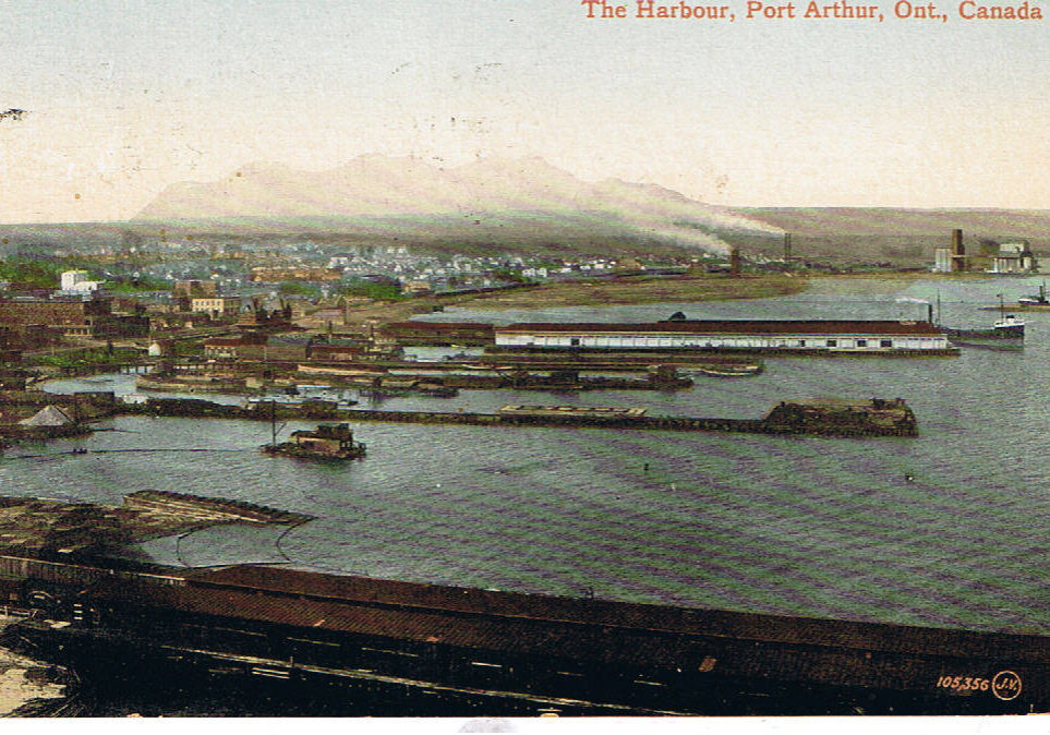 The Harbour Port Arthur 1911 aerial looking northeast